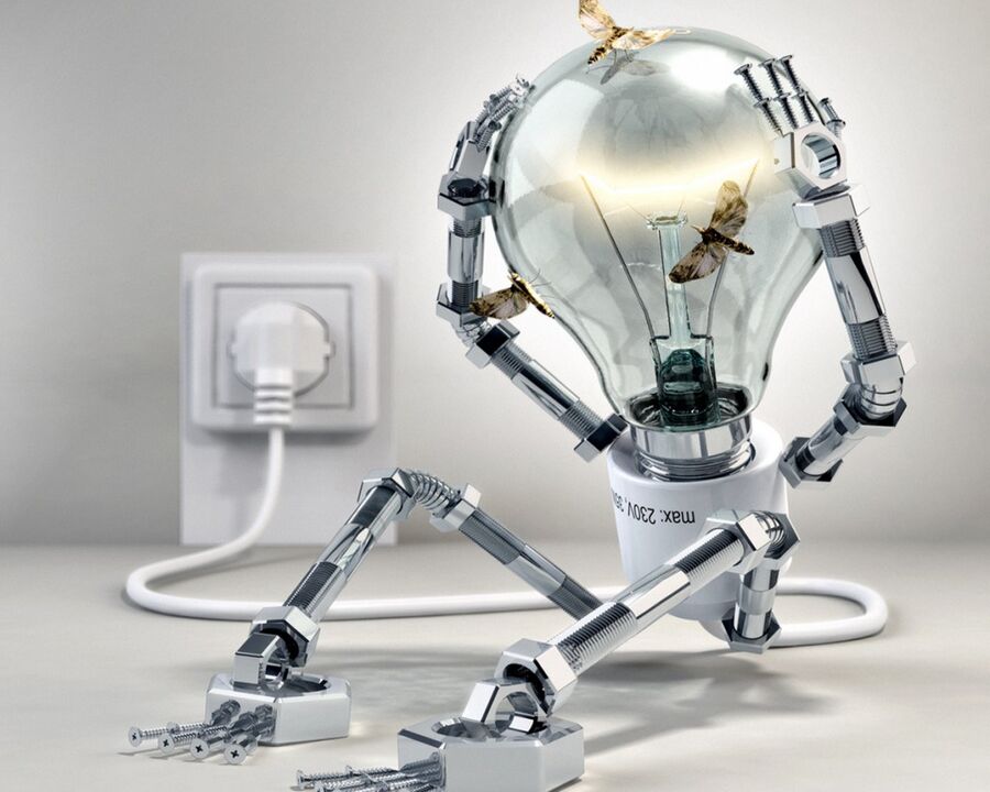 robotic light bulb and energy saving